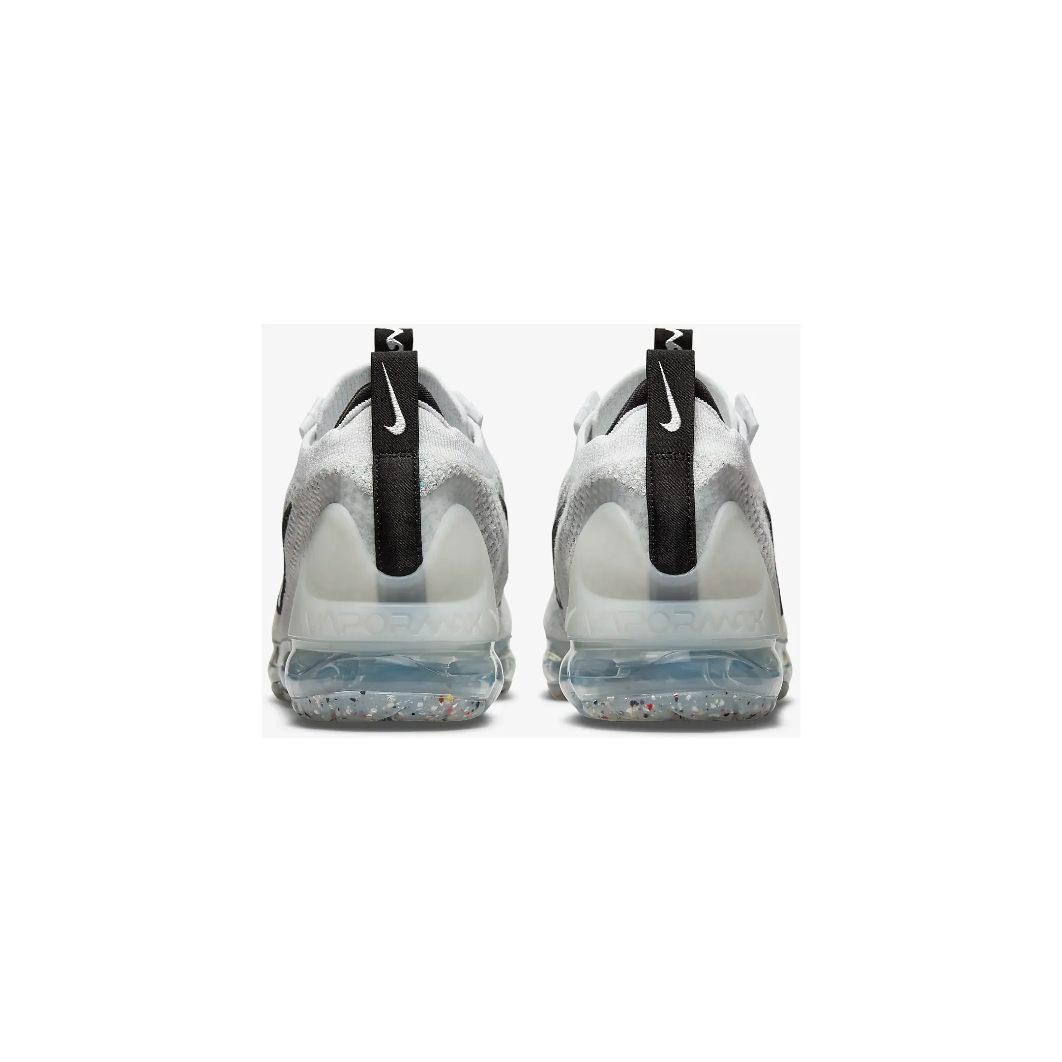 Nike Men's Air VaporMax 2021 FK Shoes - White / Black / Metallic Silver