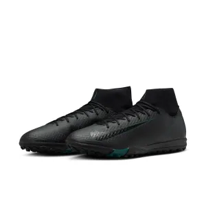 Nike Mercurial Superfly 10 Academy TF Turf Soccer Shoes - Black/Deep Jungle