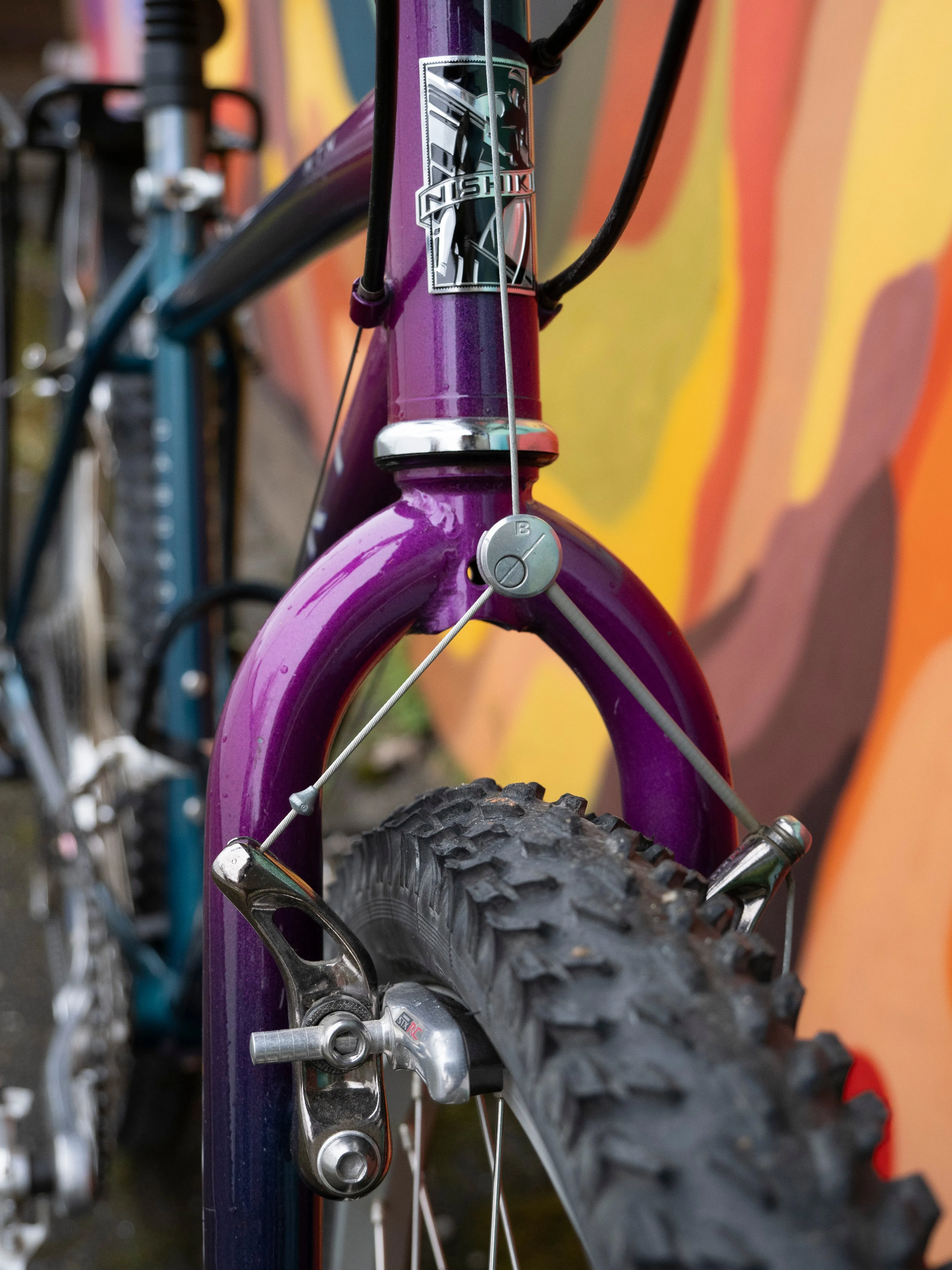 Nishiki Cascade Early 90s MTB, purple & teal, 16in/40cm/XXS