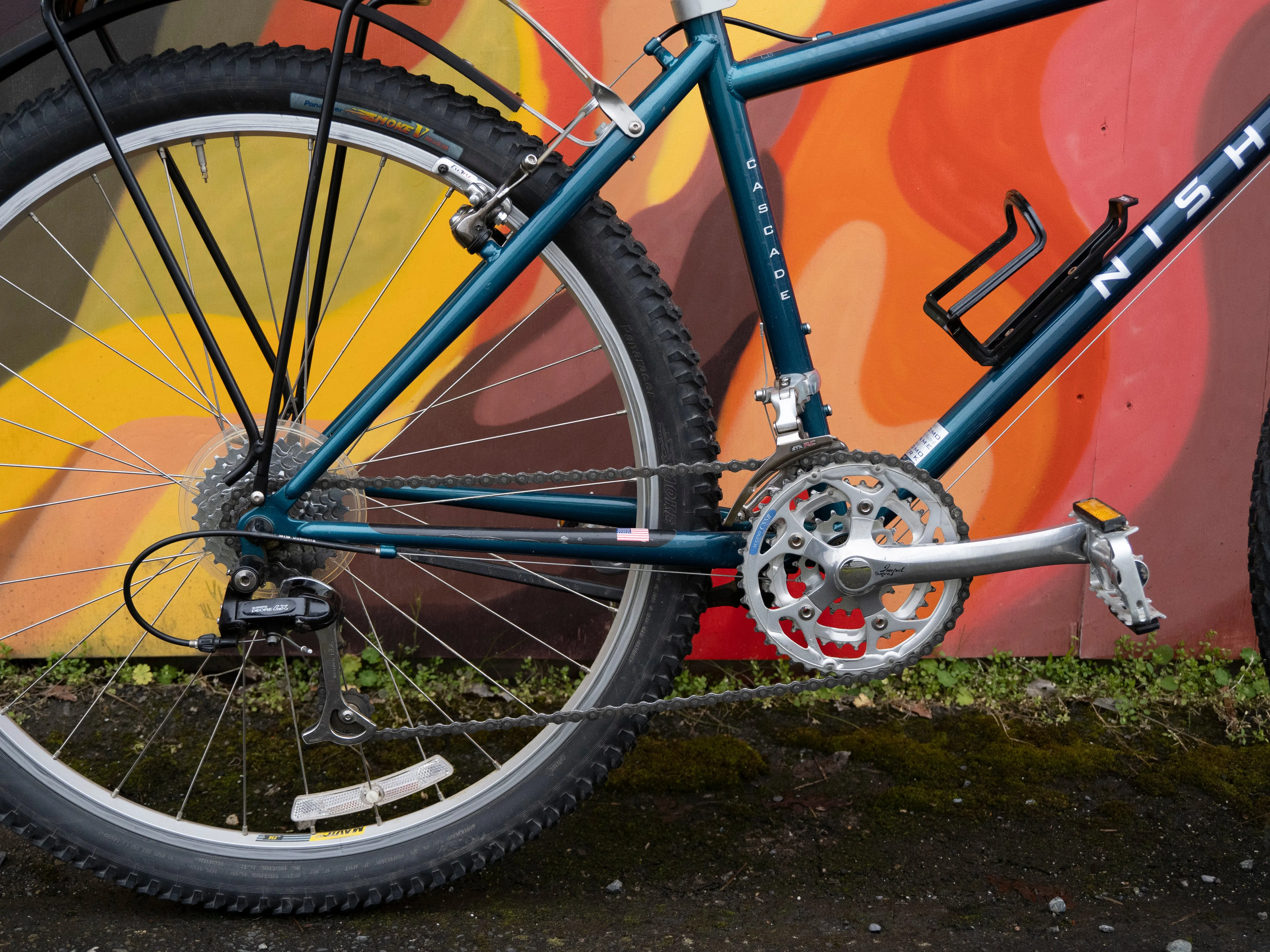 Nishiki Cascade Early 90s MTB, purple & teal, 16in/40cm/XXS