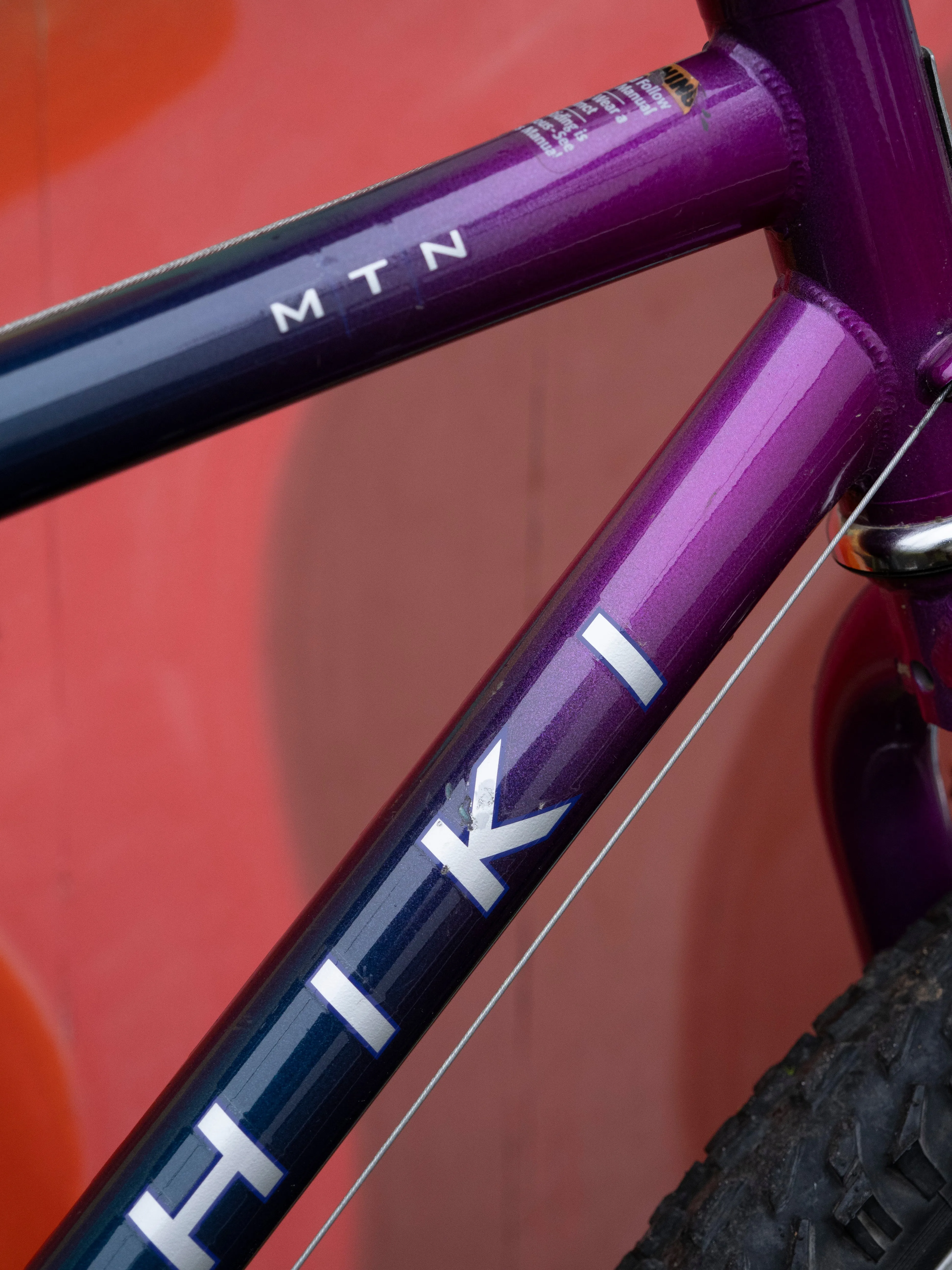 Nishiki Cascade Early 90s MTB, purple & teal, 16in/40cm/XXS