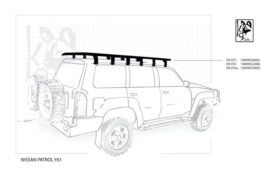 Nissan Patrol Y61 K9 Roof Racks Expedition Quality