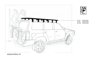 Nissan Patrol Y61 K9 Roof Racks Expedition Quality