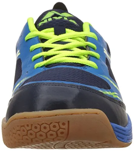 Nivia Super Court Badminton ShoeS (Navyblue/Lime, 12)
