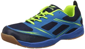 Nivia Super Court Badminton ShoeS (Navyblue/Lime, 12)