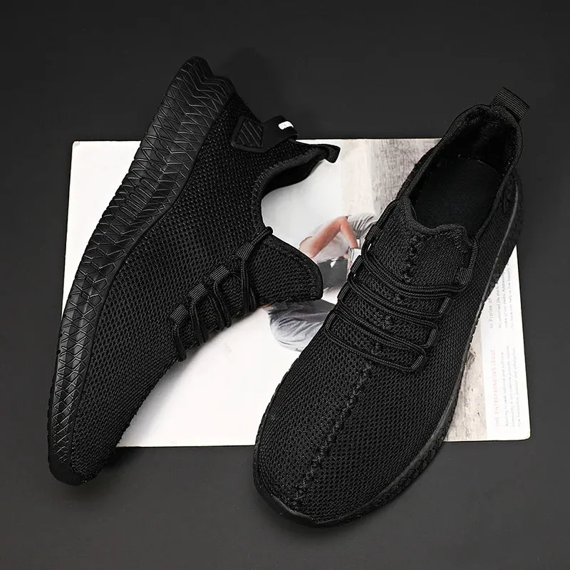 Non-Slip Casual Sneakers – Breathable Outdoor Jogging, Training, Hiking, Sports Running Shoes, Weave Knit, Lace-Up, for Women & Men