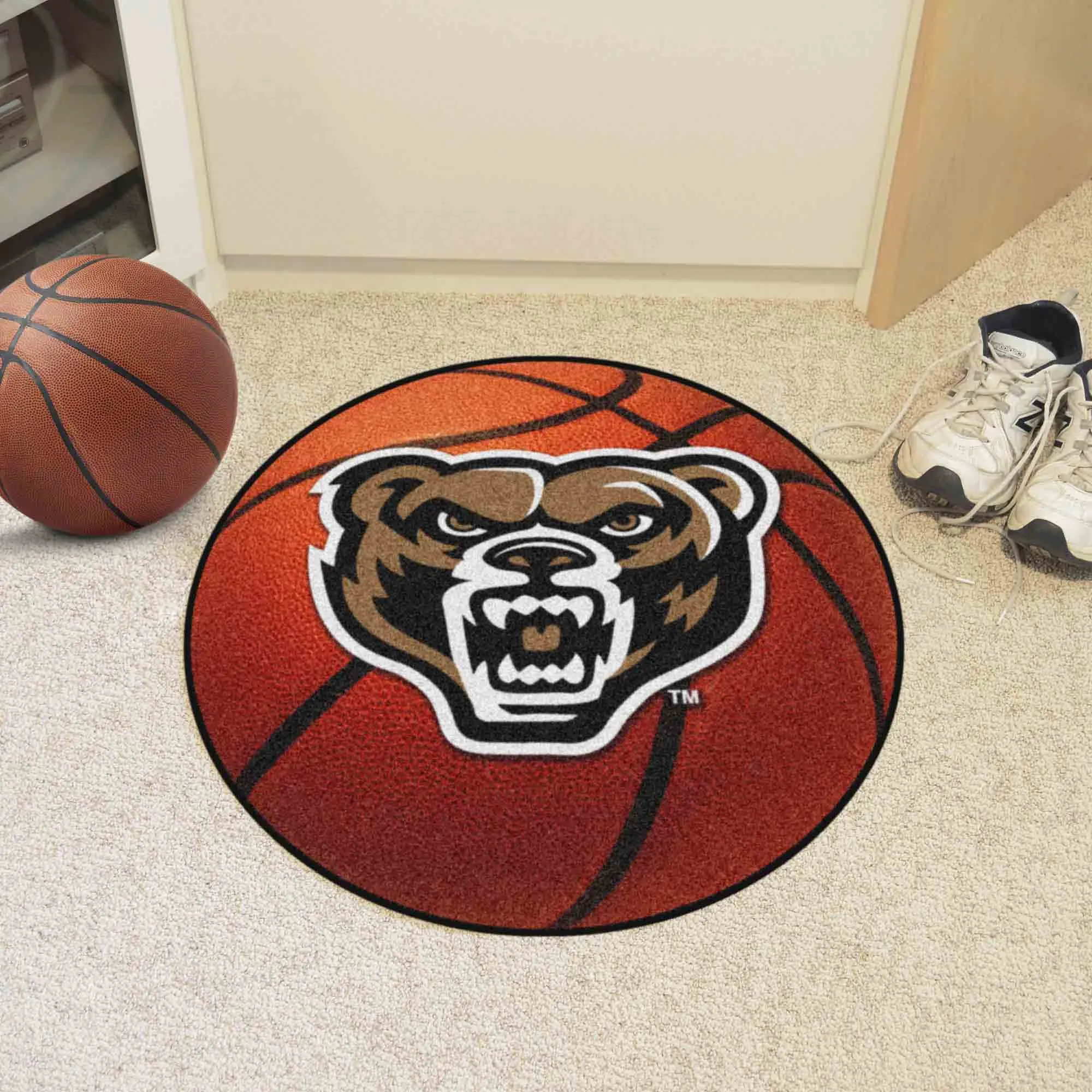 Oakland University Basketball Mat