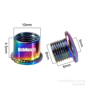Oil Slick 4 X Single Speed MTB Chain Ring Bolts