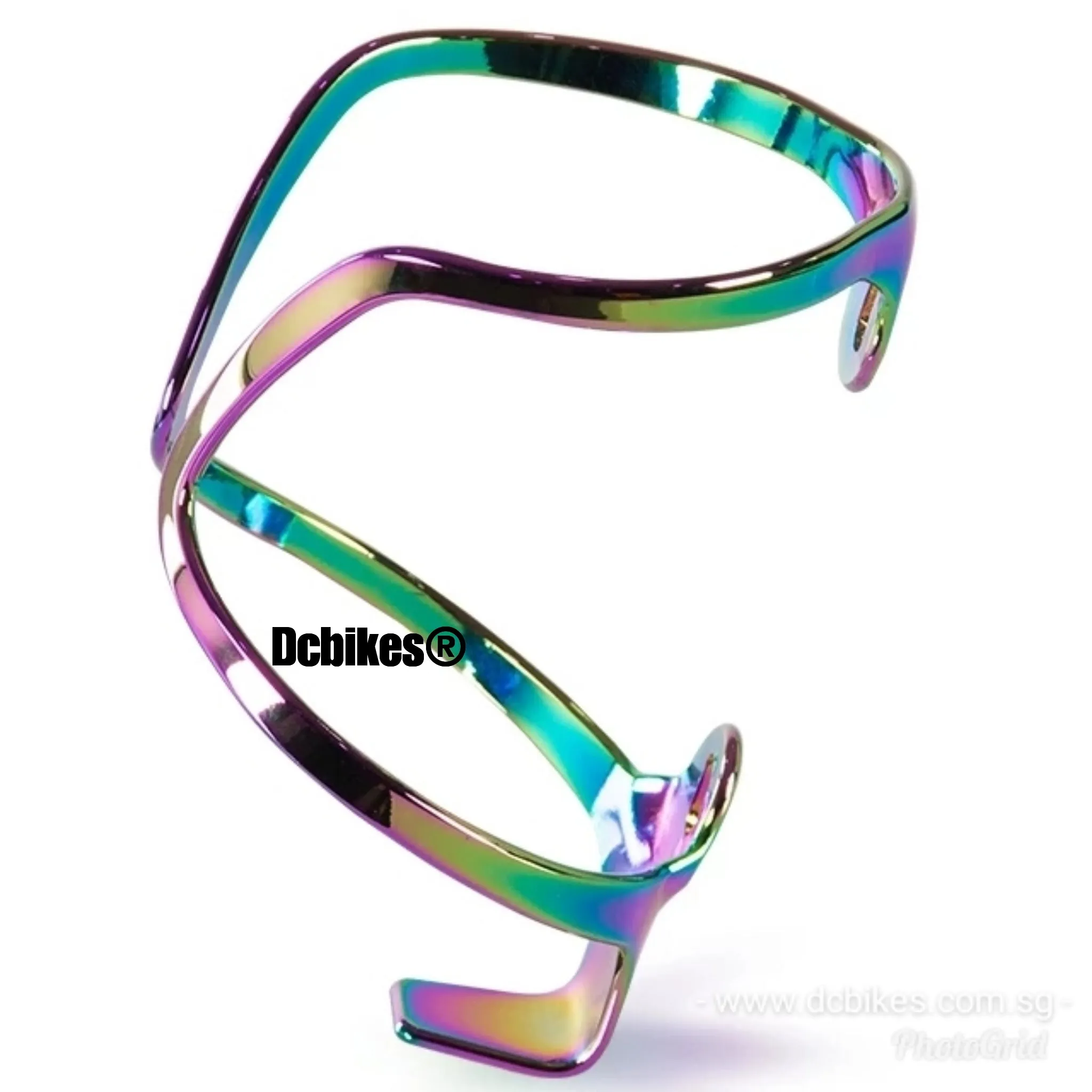 Oil Slick Chameleon 3D Jet Fuel Rainbow MTB Road Waterbottle Cage Holder 27g