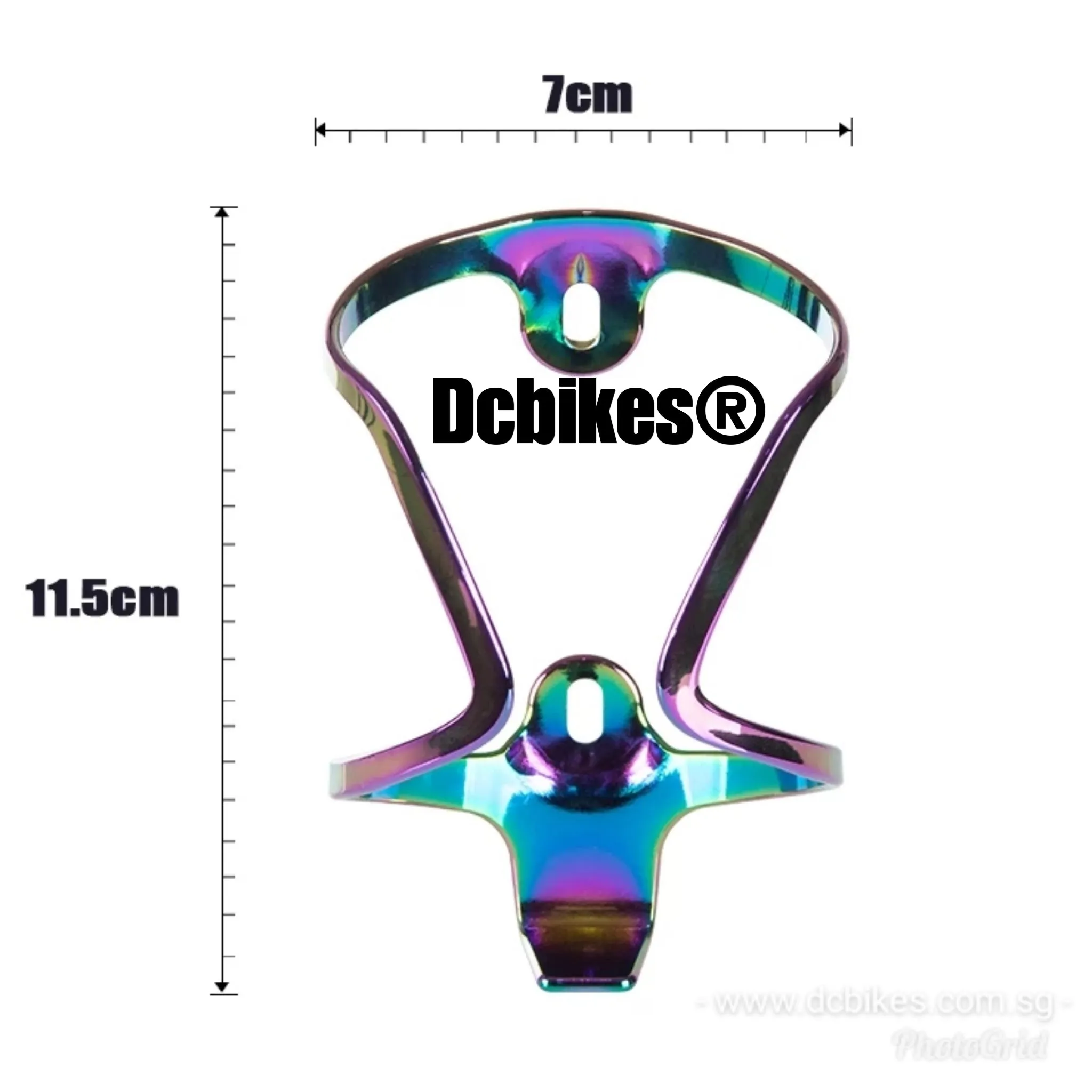 Oil Slick Chameleon 3D Jet Fuel Rainbow MTB Road Waterbottle Cage Holder 27g