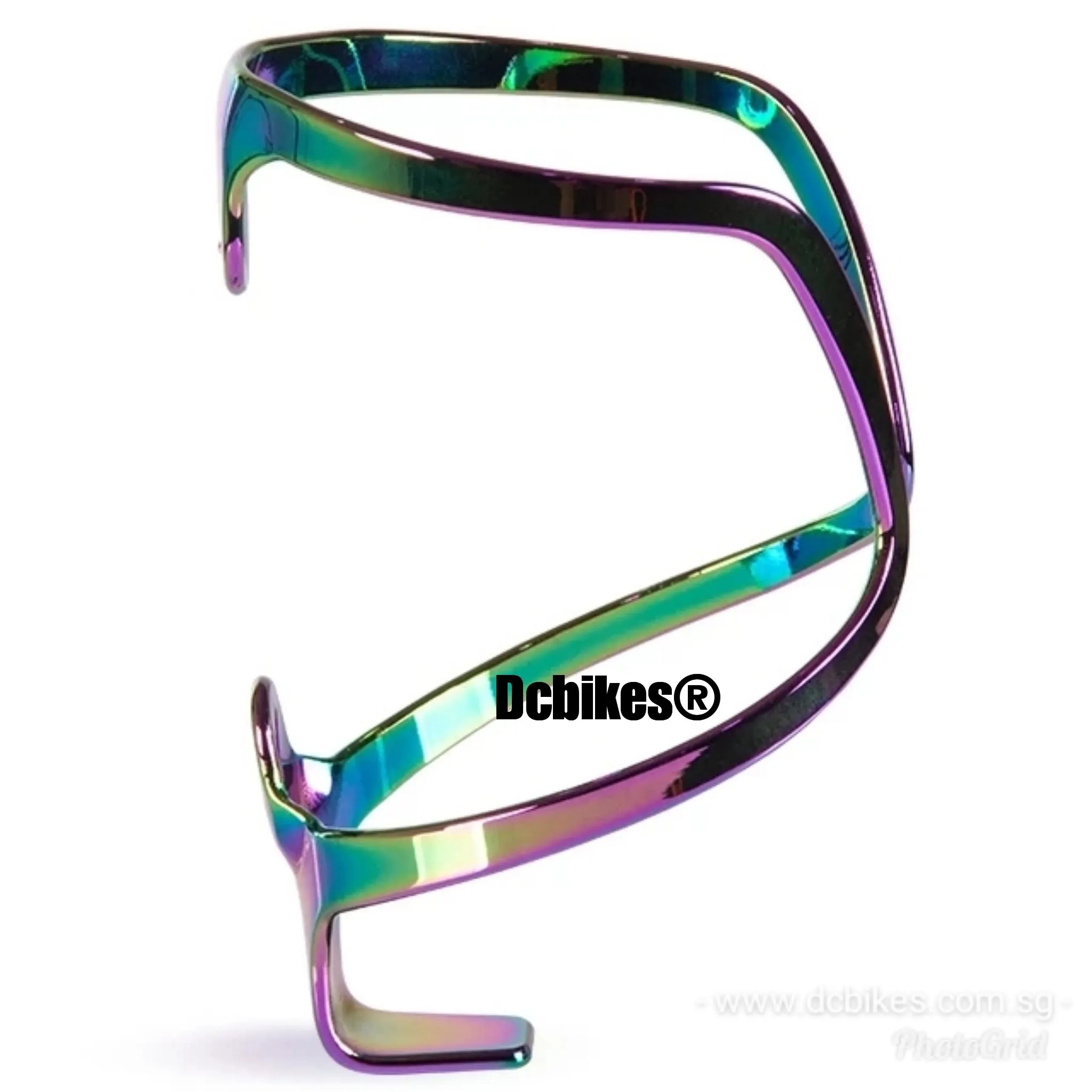 Oil Slick Chameleon 3D Jet Fuel Rainbow MTB Road Waterbottle Cage Holder 27g