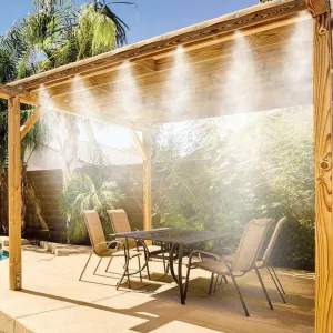 Outdoor mist spray cooling system