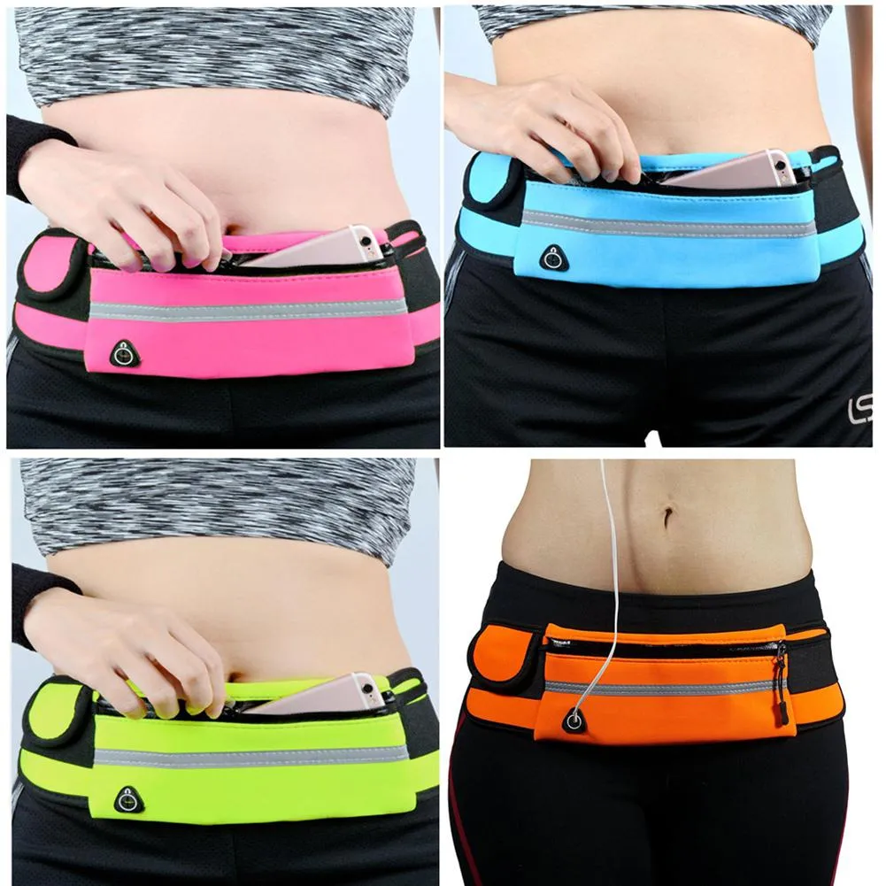 Outdoor Running Waist Bag Waterproof Mobile Phone Holder Gym Fitness Bag