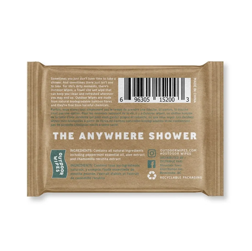 Outdoor Wipes The Shower Anywhere HUGE