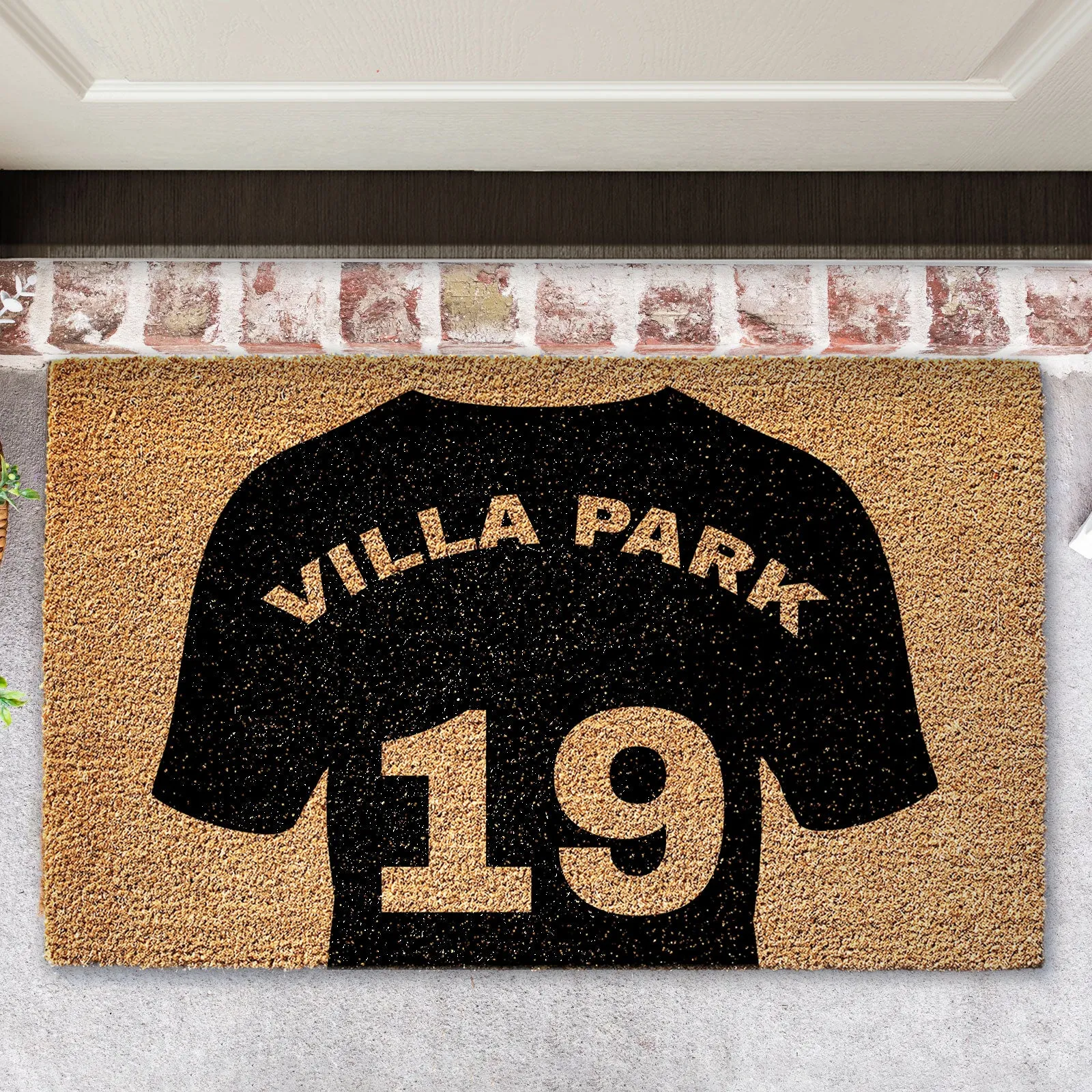 Personalised Doormat - Football Shirt and Number