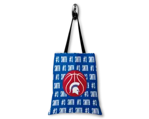 PERSONALIZED BALLIN BIXBY BASKETBALL 14x16 CANVAS TOTE BAG