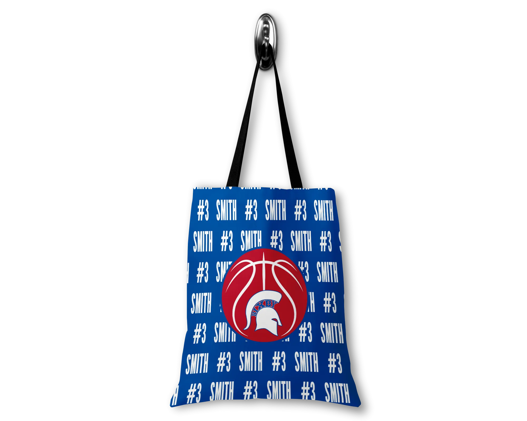 PERSONALIZED BALLIN BIXBY BASKETBALL 14x16 CANVAS TOTE BAG