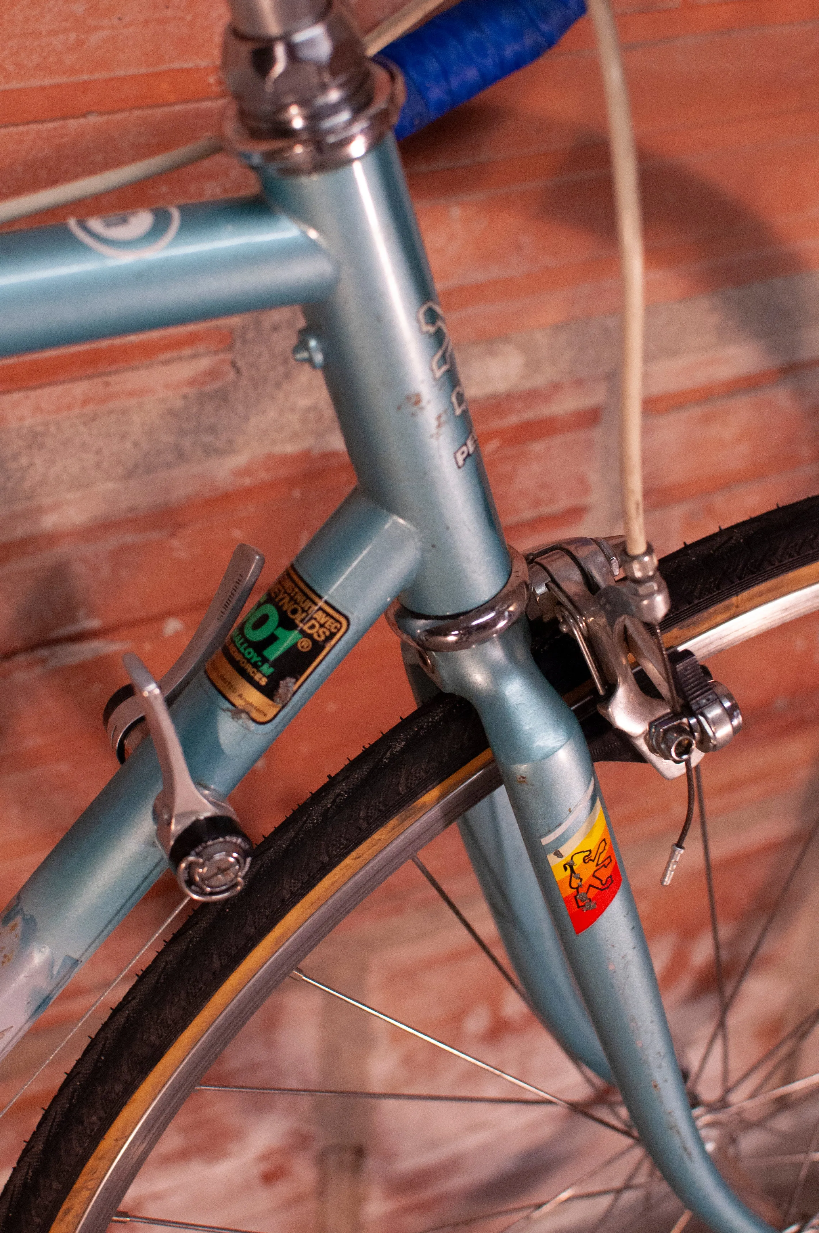 Peugeot Nice Vintage Steel Road Bike, 56cm/Large, light blue