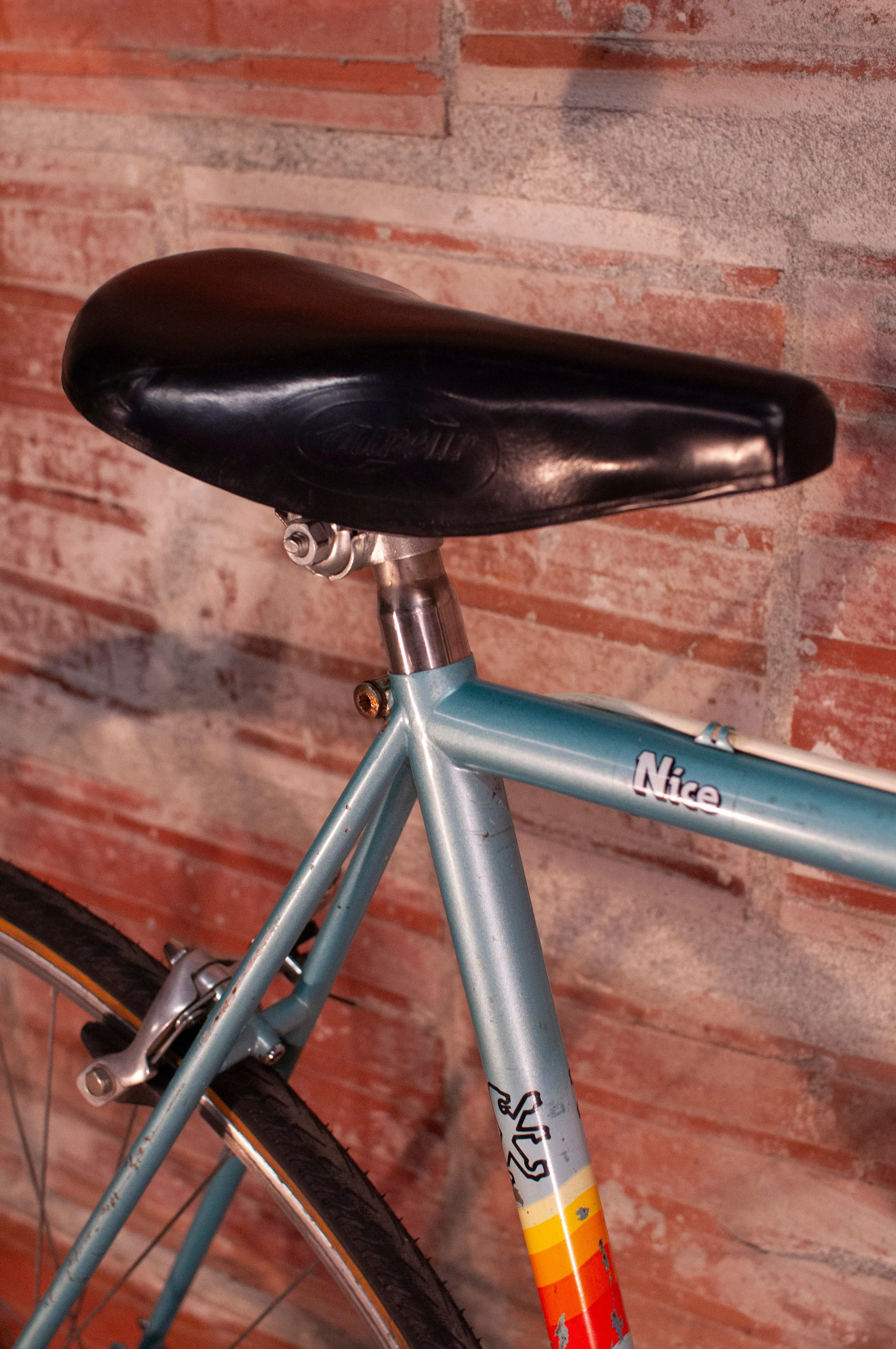 Peugeot Nice Vintage Steel Road Bike, 56cm/Large, light blue