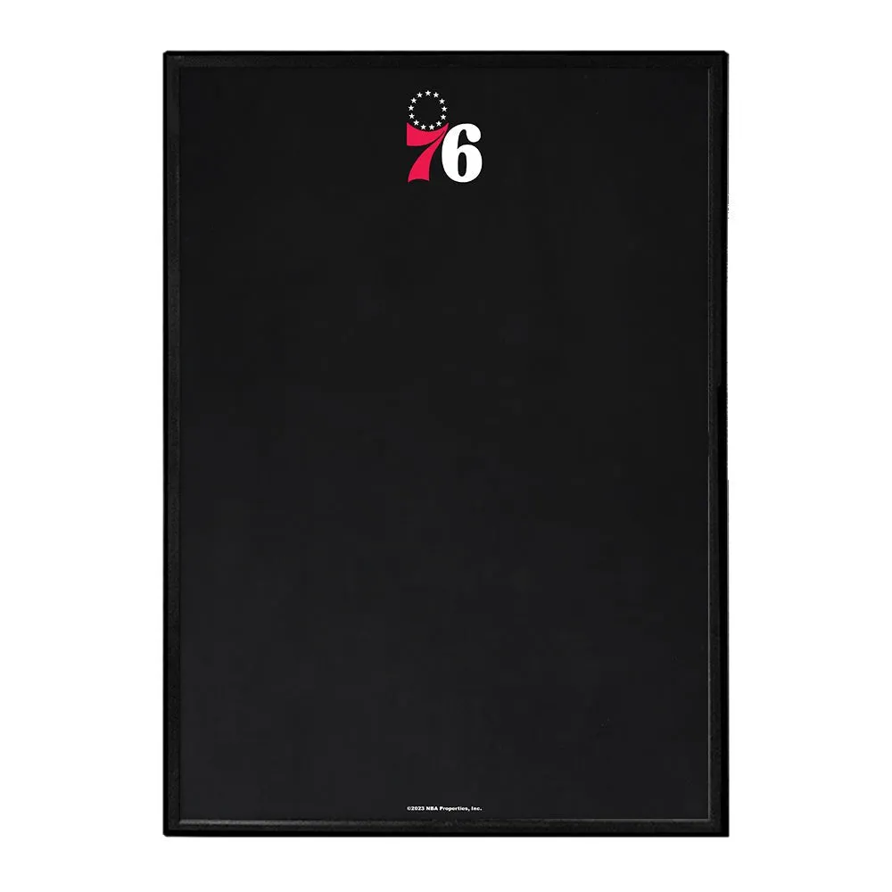 Philadelphia 76ers: Framed Chalkboard