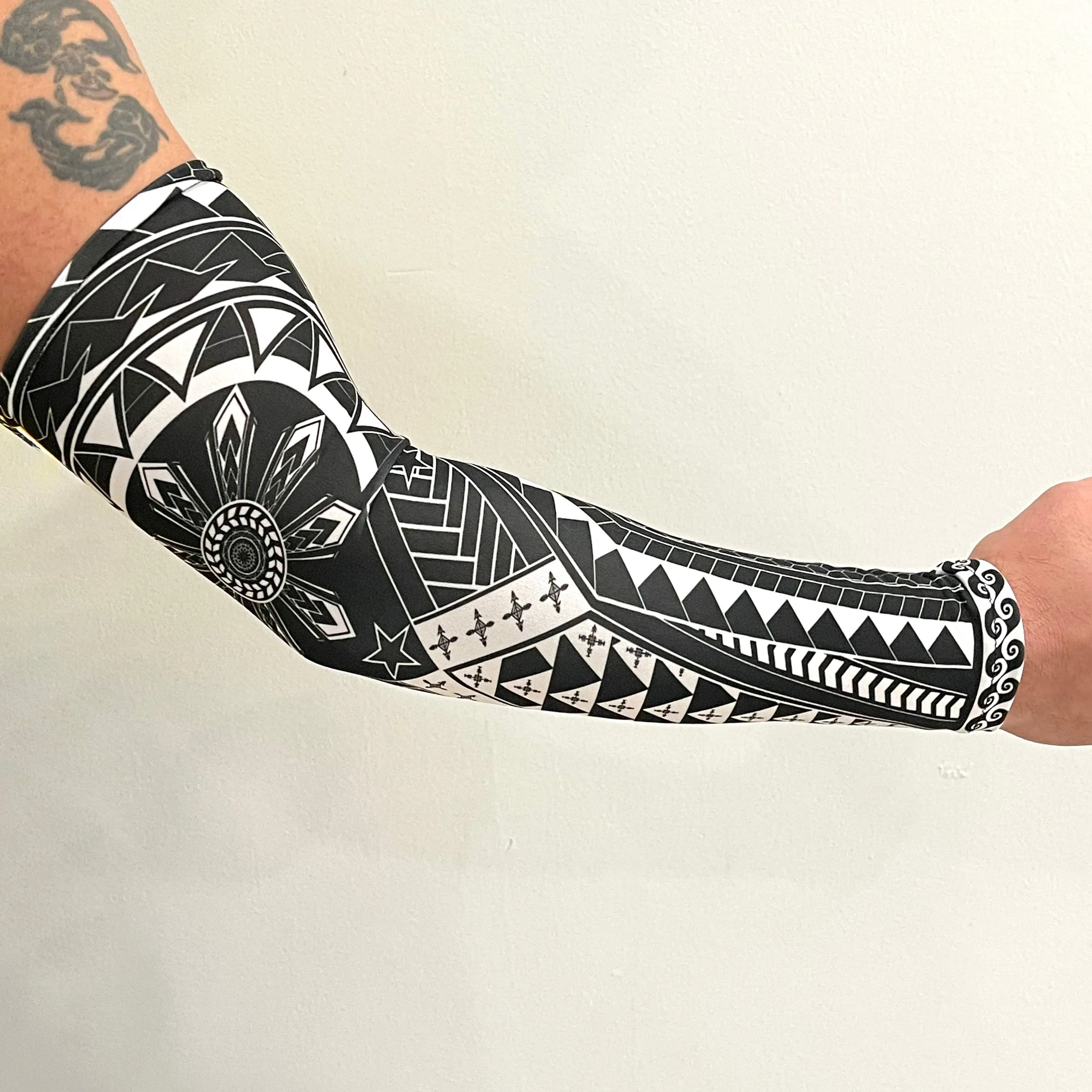 Philippine Tribal Tattoo UV-Protection Arm Sleeves - Whang Od Inspired