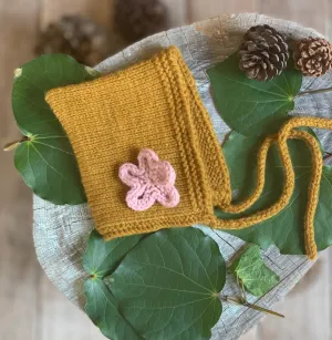 Pixie Hat   Flower Knitting Pattern - Doll