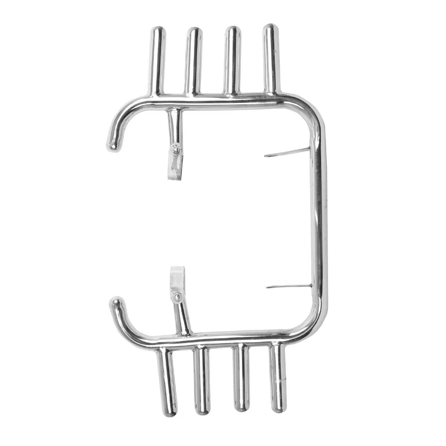 Premium Heavy Pure Stainless Steel Four Rod Leg Guard For - Jawa Classic,Jawa42,Jawa Perak,(Chrome).