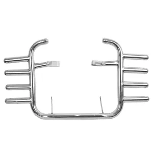 Premium Heavy Pure Stainless Steel Four Rod Leg Guard For - Jawa Classic,Jawa42,Jawa Perak,(Chrome).