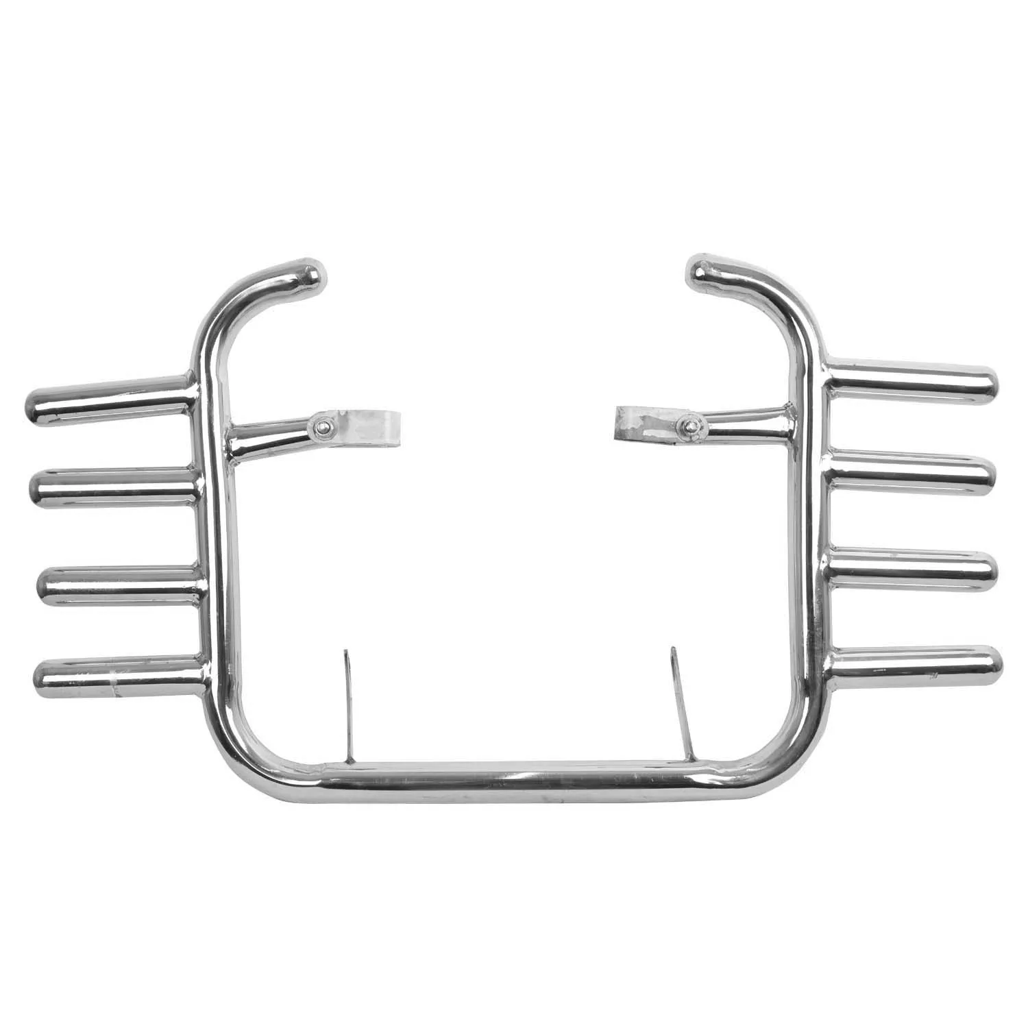Premium Heavy Pure Stainless Steel Four Rod Leg Guard For - Jawa Classic,Jawa42,Jawa Perak,(Chrome).