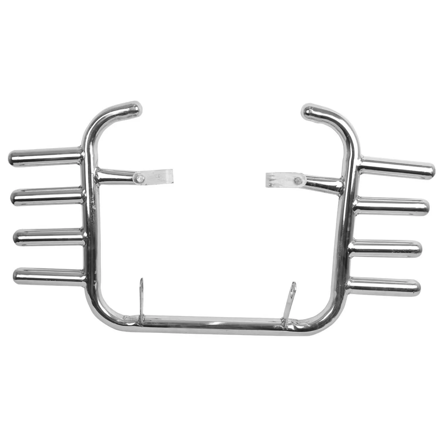 Premium Heavy Pure Stainless Steel Four Rod Leg Guard For - Jawa Classic,Jawa42,Jawa Perak,(Chrome).
