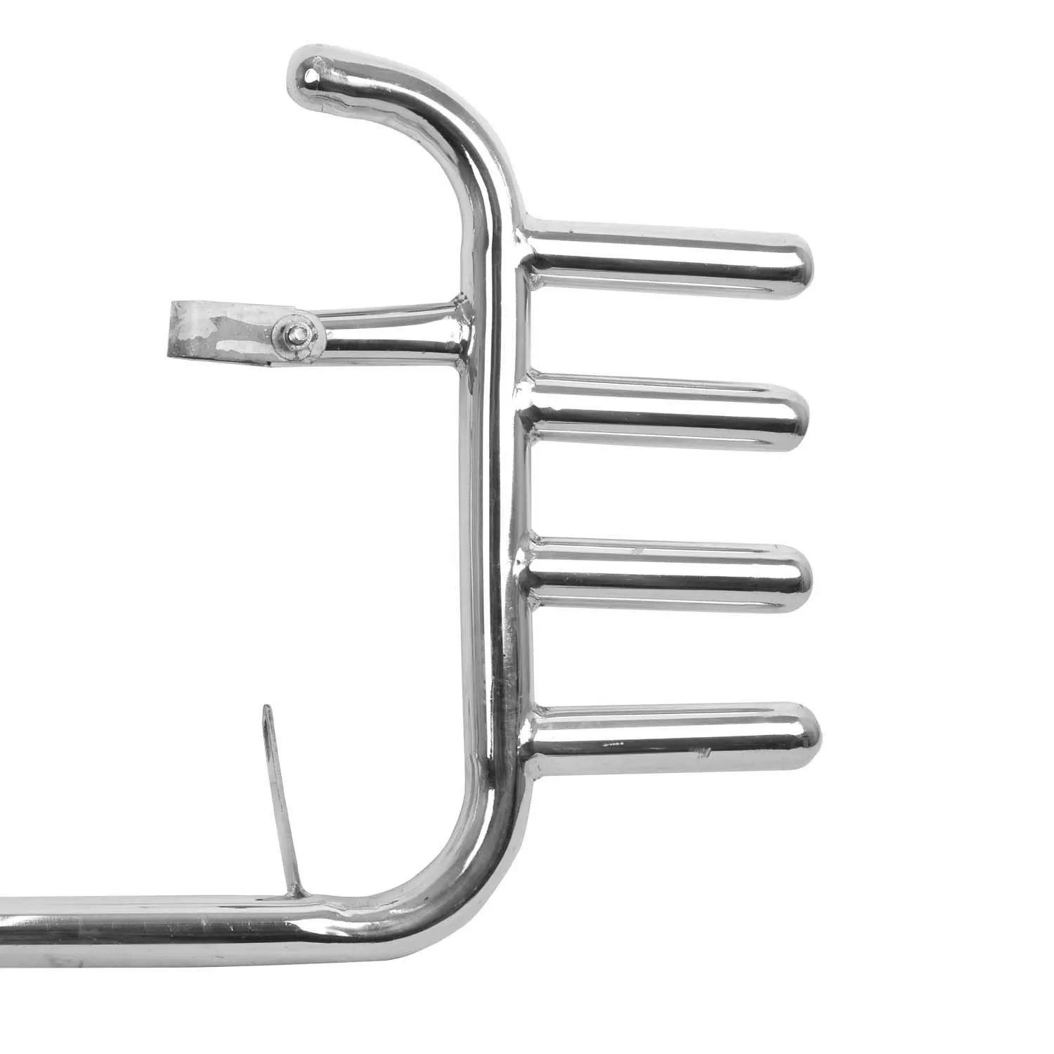 Premium Heavy Pure Stainless Steel Four Rod Leg Guard For - Jawa Classic,Jawa42,Jawa Perak,(Chrome).