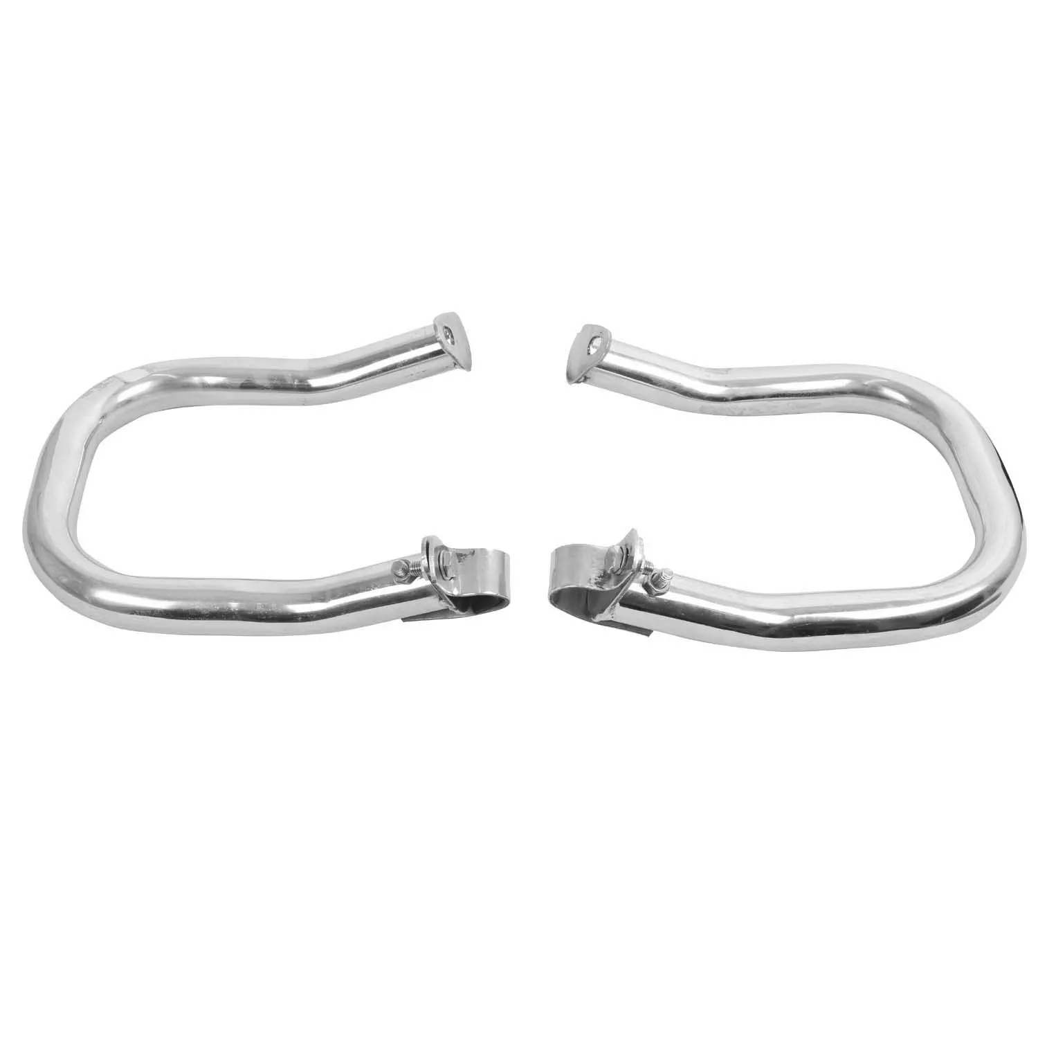 Premium Heavy Pure Stainless Steel Leg Guard for Jawa All Models Bike, (Chrome).