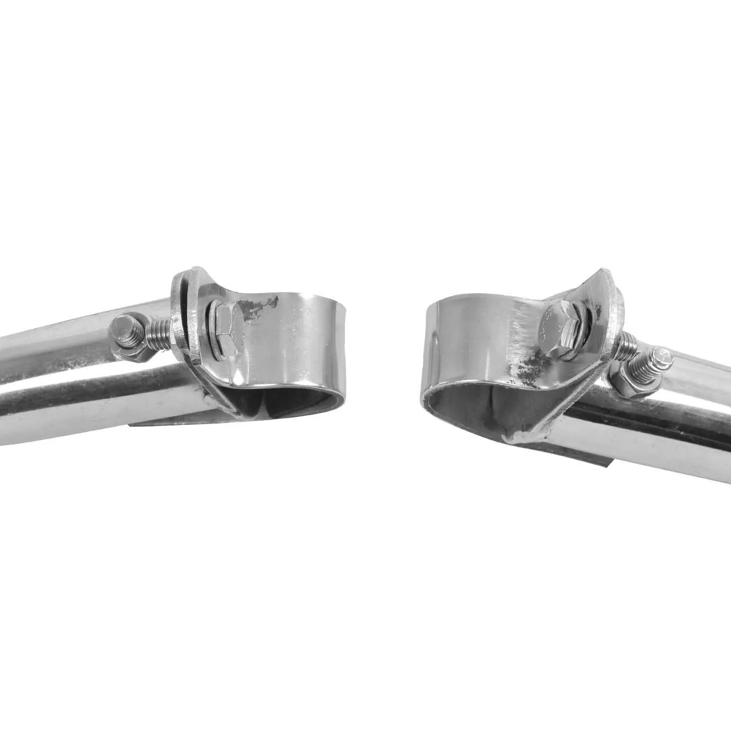 Premium Heavy Pure Stainless Steel Leg Guard for Jawa All Models Bike, (Chrome).