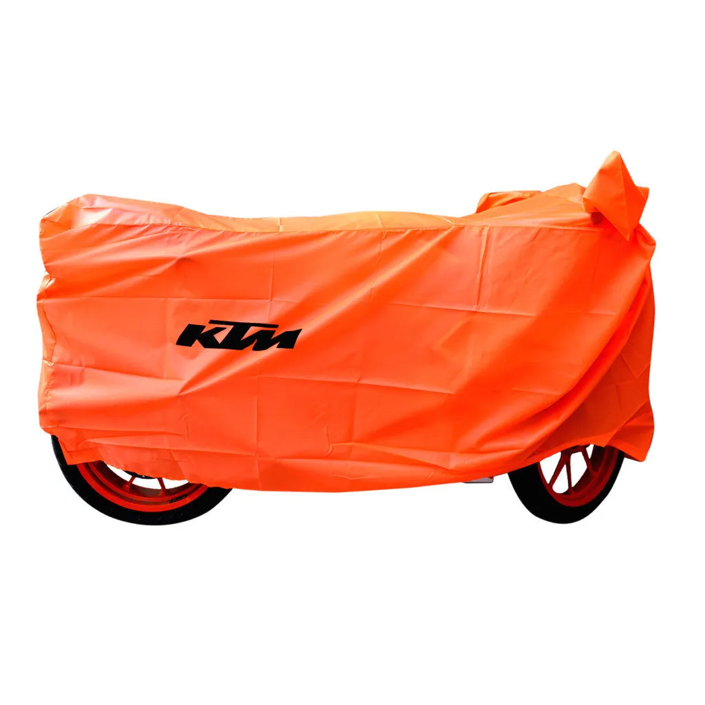 Premium Quality  Bike Body Cover With Mirror Pockets Yellow - KTM Duke 390 ABS