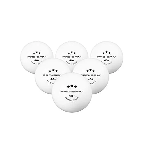 PRO SPIN Ping Pong Balls - White 3-Star 40  Table Tennis Balls (Pack of 24) | High-Performance ABS Training Balls | Ultimate Durability for Indoor/Outdoor Ping Pong Tables, Competitions, Games