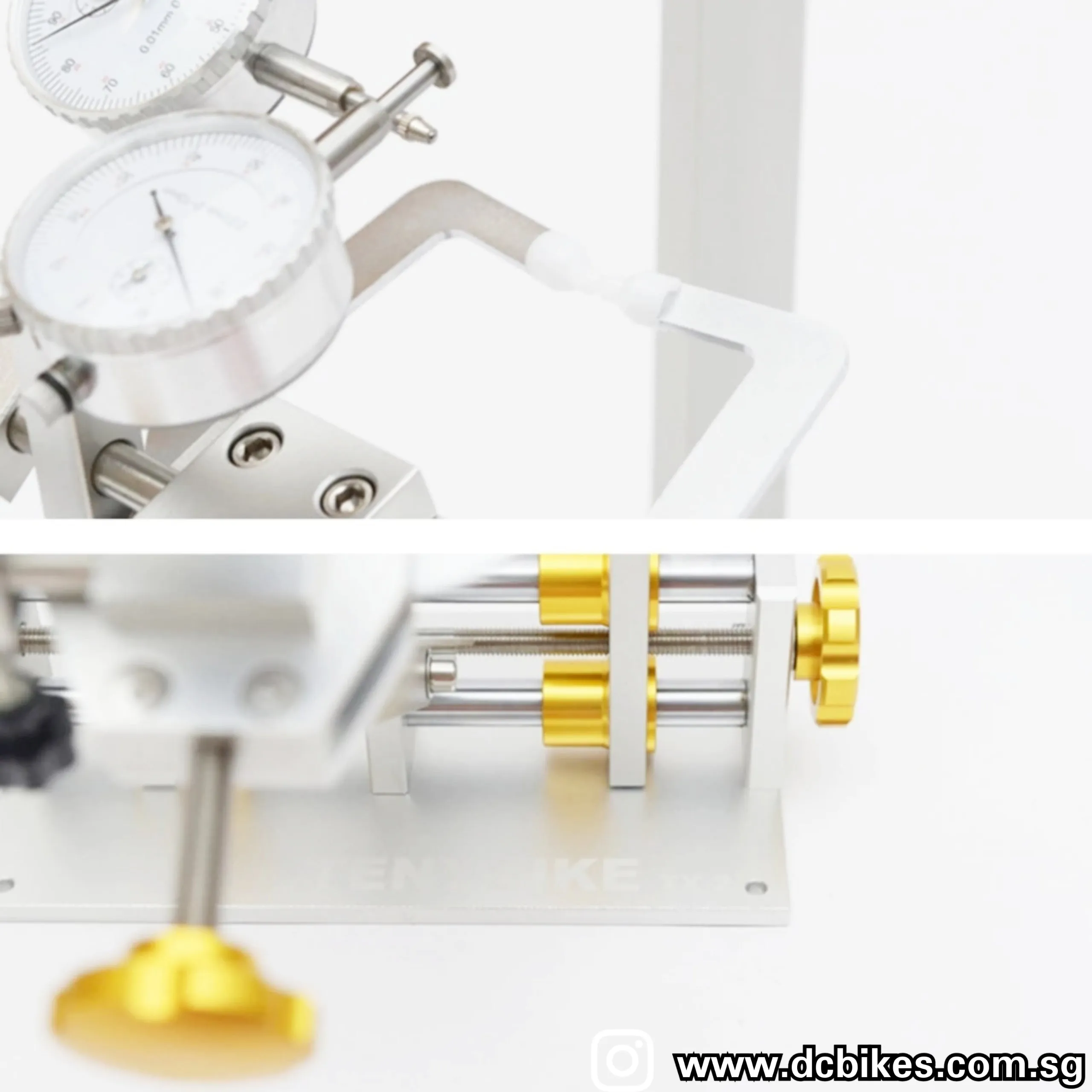 Professional Bicycle Wheel Truing Stand For 16" to 29"/700c   3 Indicator Dial Gauge Adjustment Repair Tool