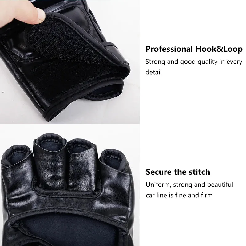Professional Half Finger Training Gloves  - Boxing / MMA