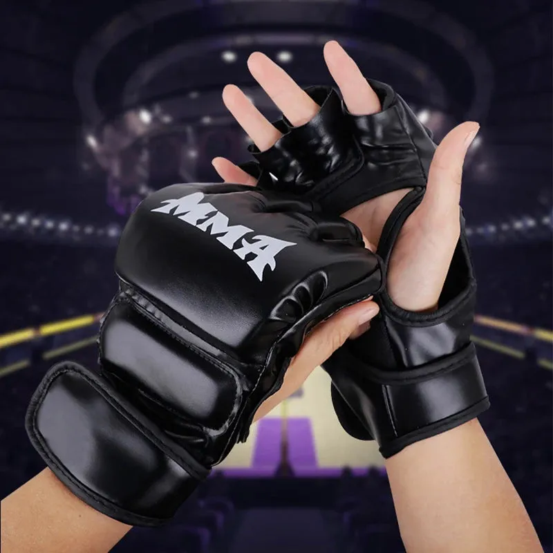 Professional Half Finger Training Gloves  - Boxing / MMA