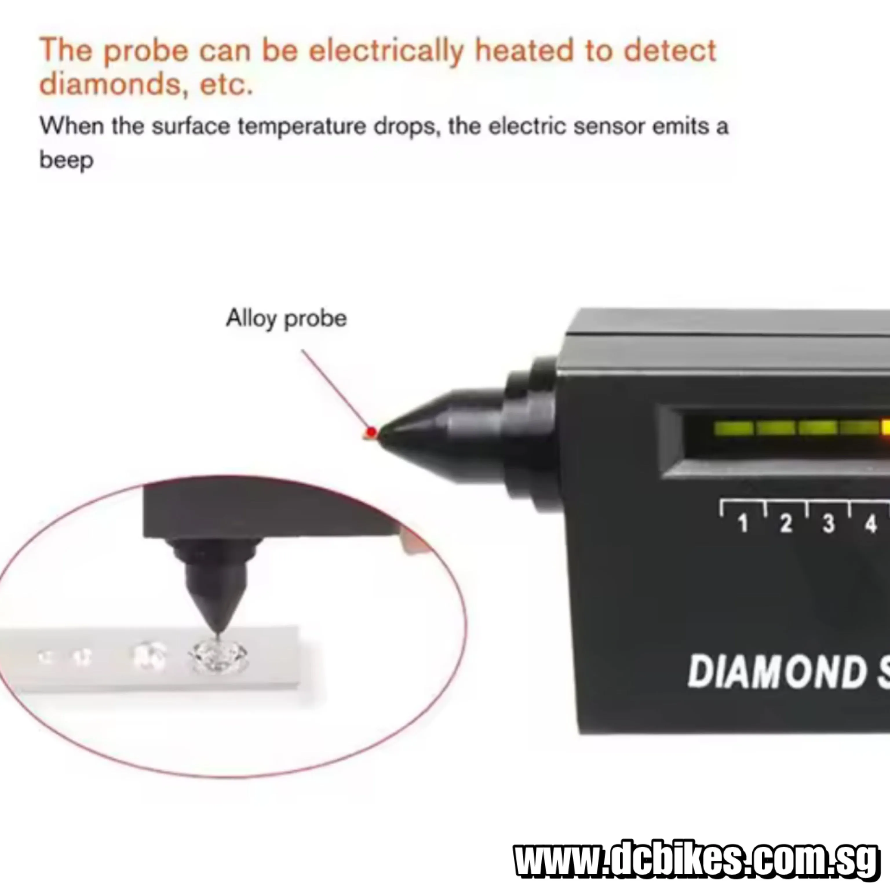 Professional Jeweler Carat Diamond Tester High Accuracy Digital Meter Gauge Selector Tool