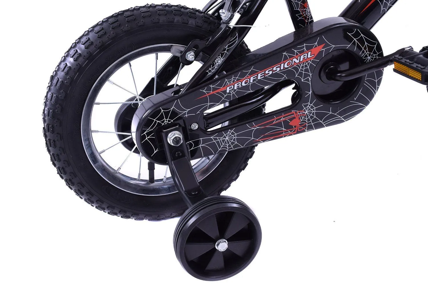 Professional Spider 12" Wheel Kids Bike - Black