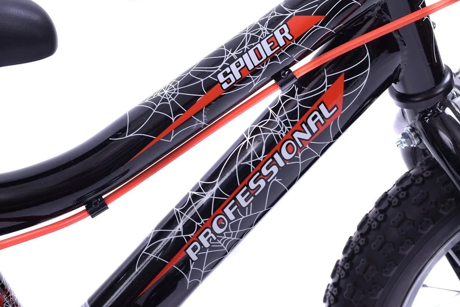 Professional Spider 12" Wheel Kids Bike - Black