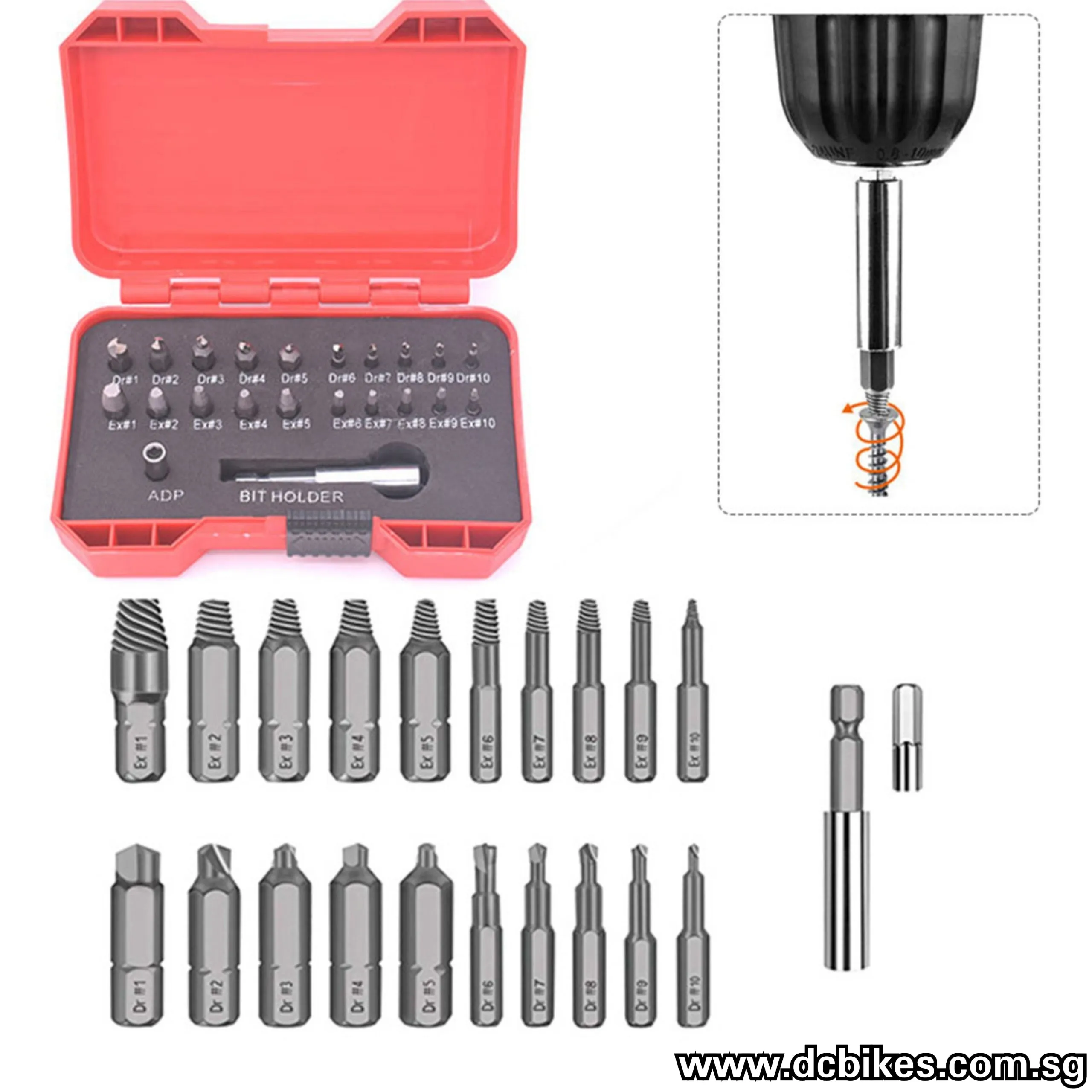 Professional Stripped Bolt Extractor For Damaged Screw Remover Broken T25 Tool Box
