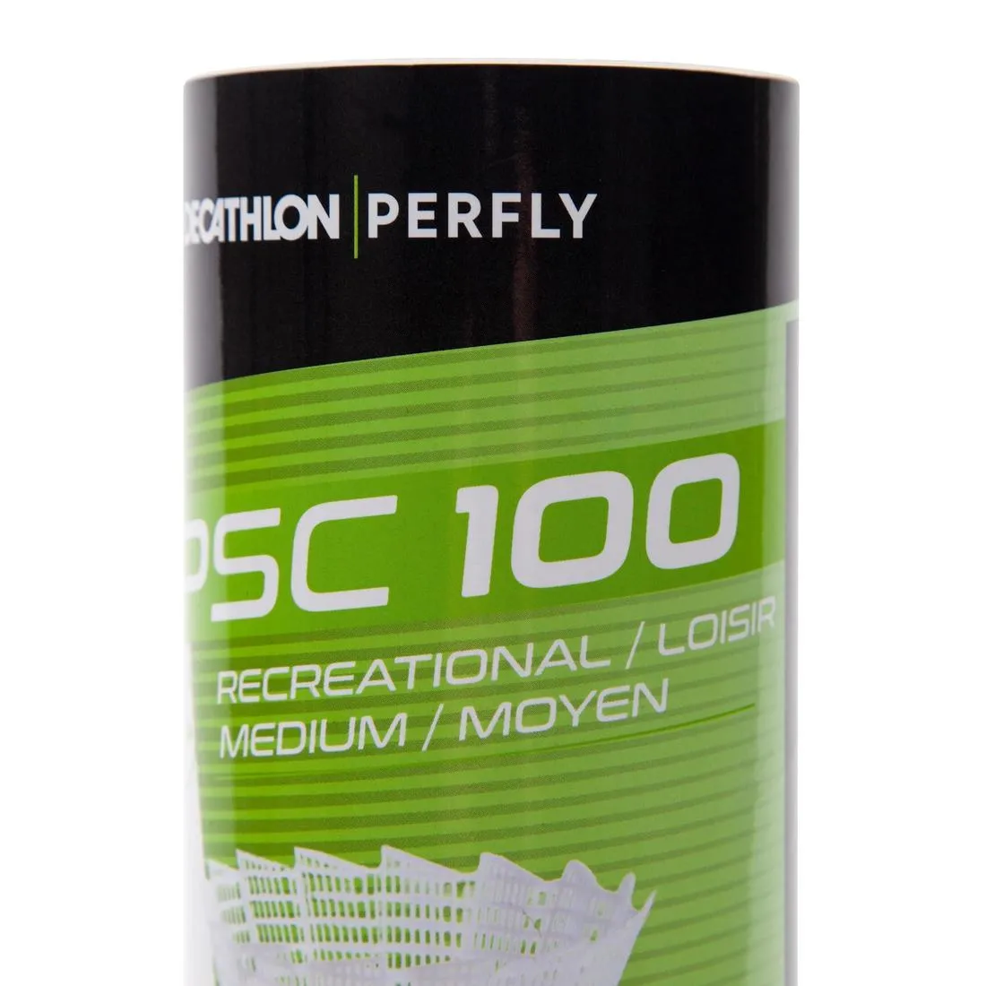 PSC 100 MEDIUM  PLASTIC SHUTTLECOCK x 6 CH