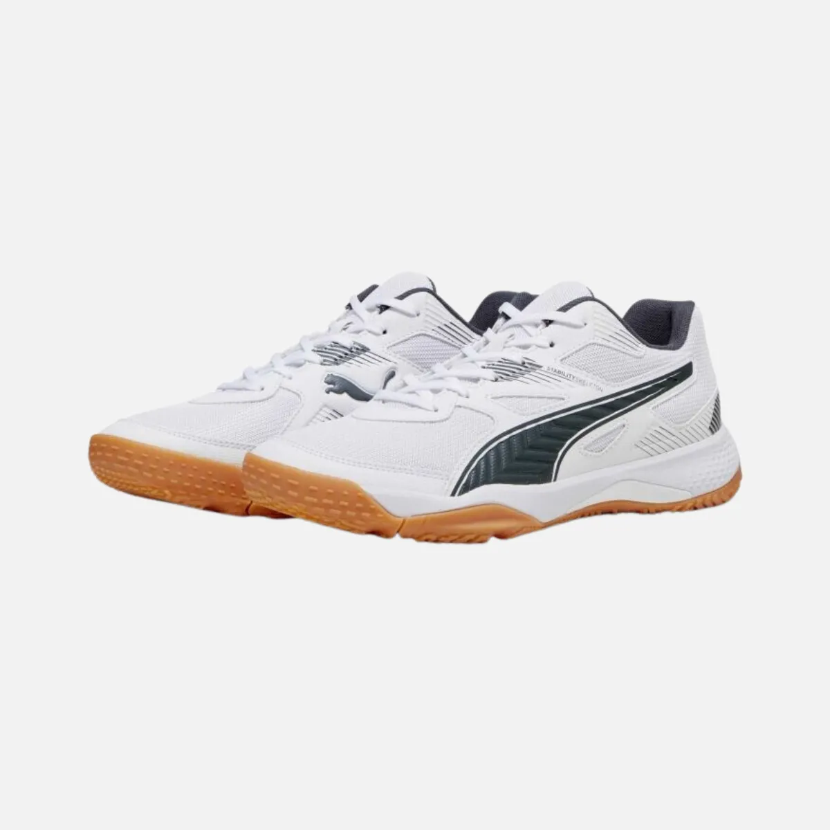 Puma Solarflash II Men's Indoor Shoes -White/Shadow Grey