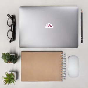 "MOUNTAIN- BURGUNDY" Stickers