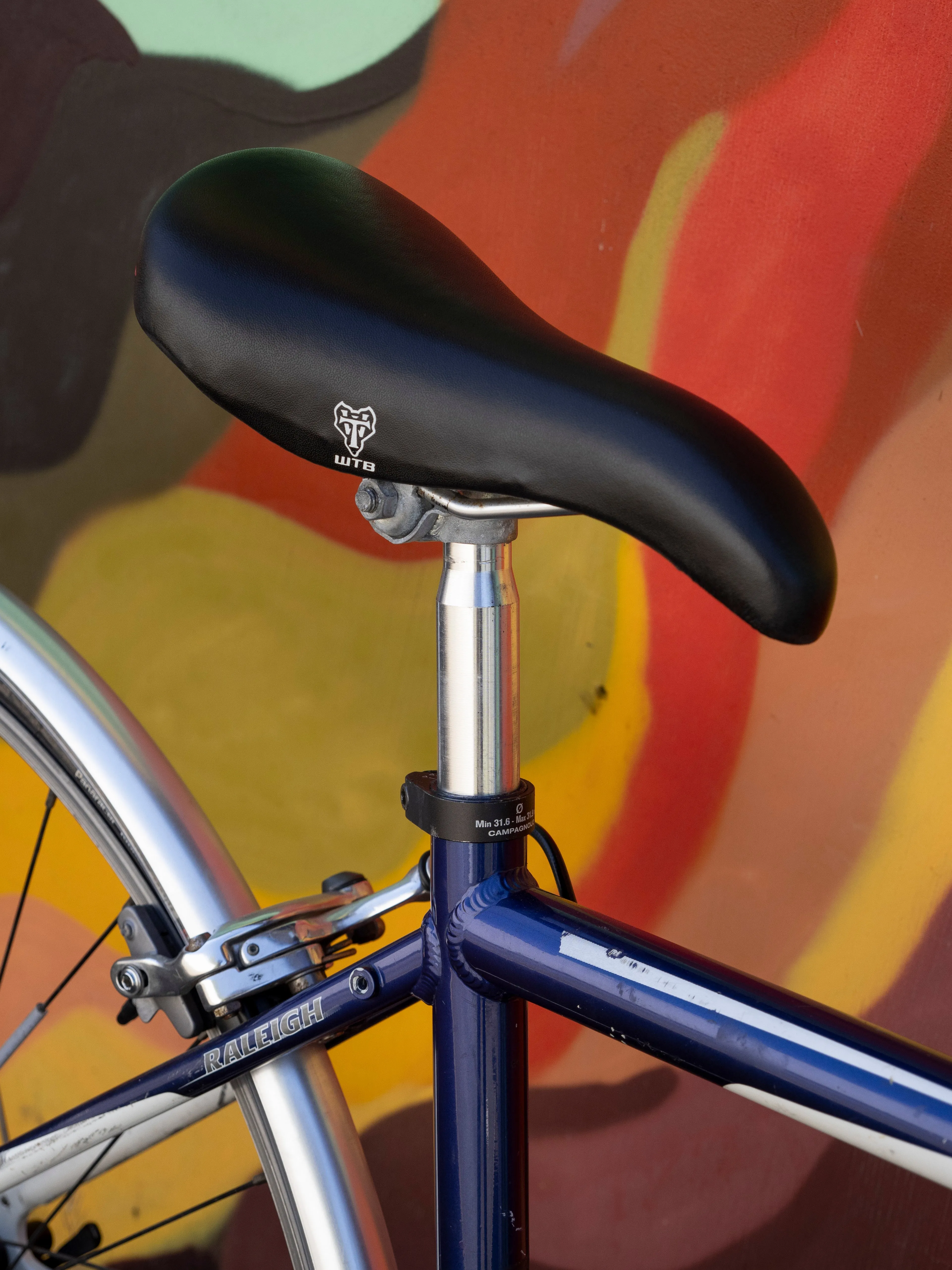 Raleigh Cadent 2.0 road bike, commuter build, blue & white, 47cm small