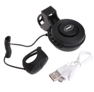 Rechargeable Electric Horn Bell 3 Interchangeable Loud Sirens
