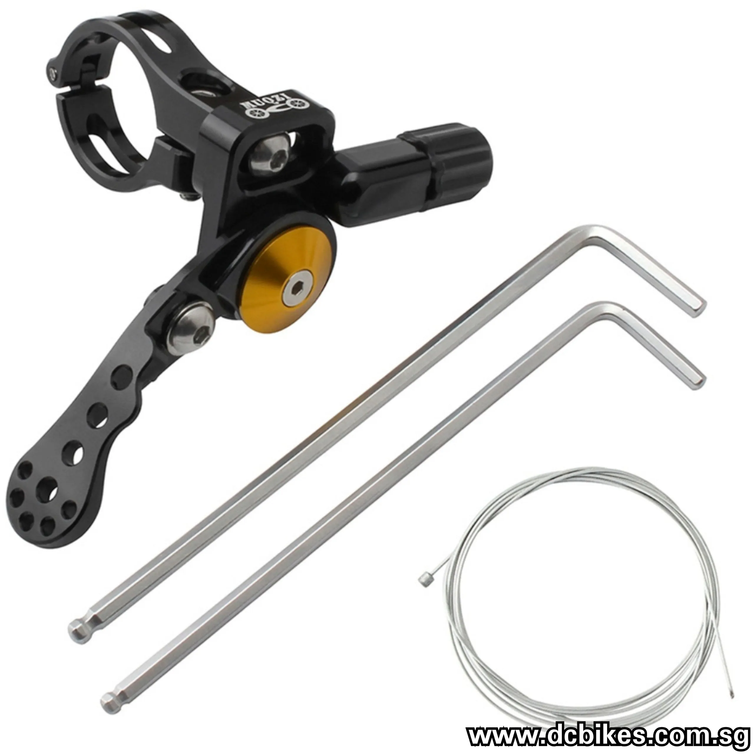 Red/Black Universal MTB Dropper Seat Post Remote Lever   Cable
