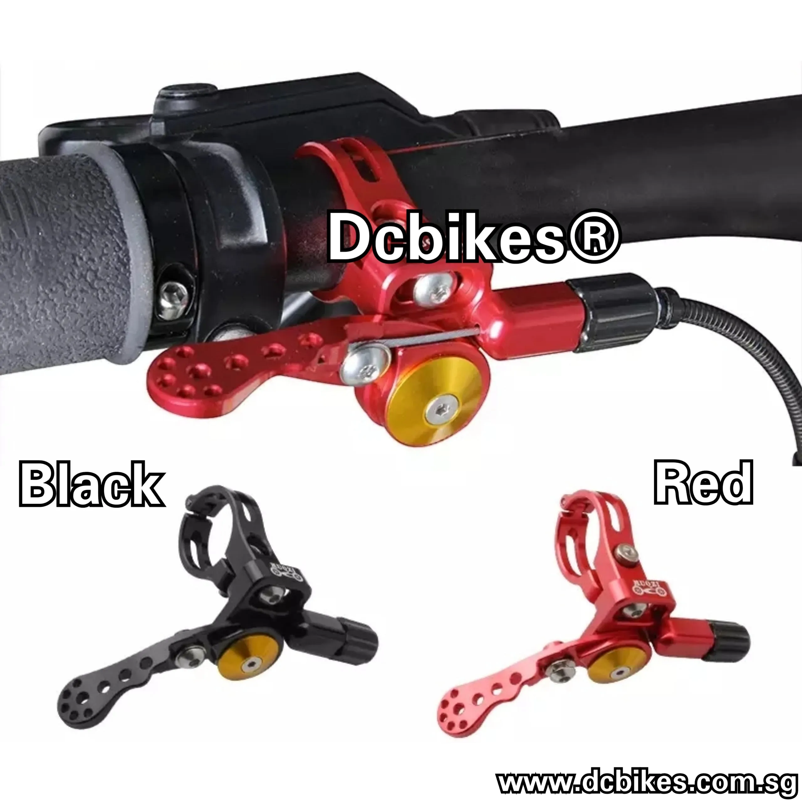 Red/Black Universal MTB Dropper Seat Post Remote Lever   Cable