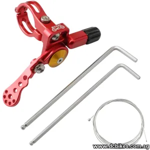 Red/Black Universal MTB Dropper Seat Post Remote Lever   Cable